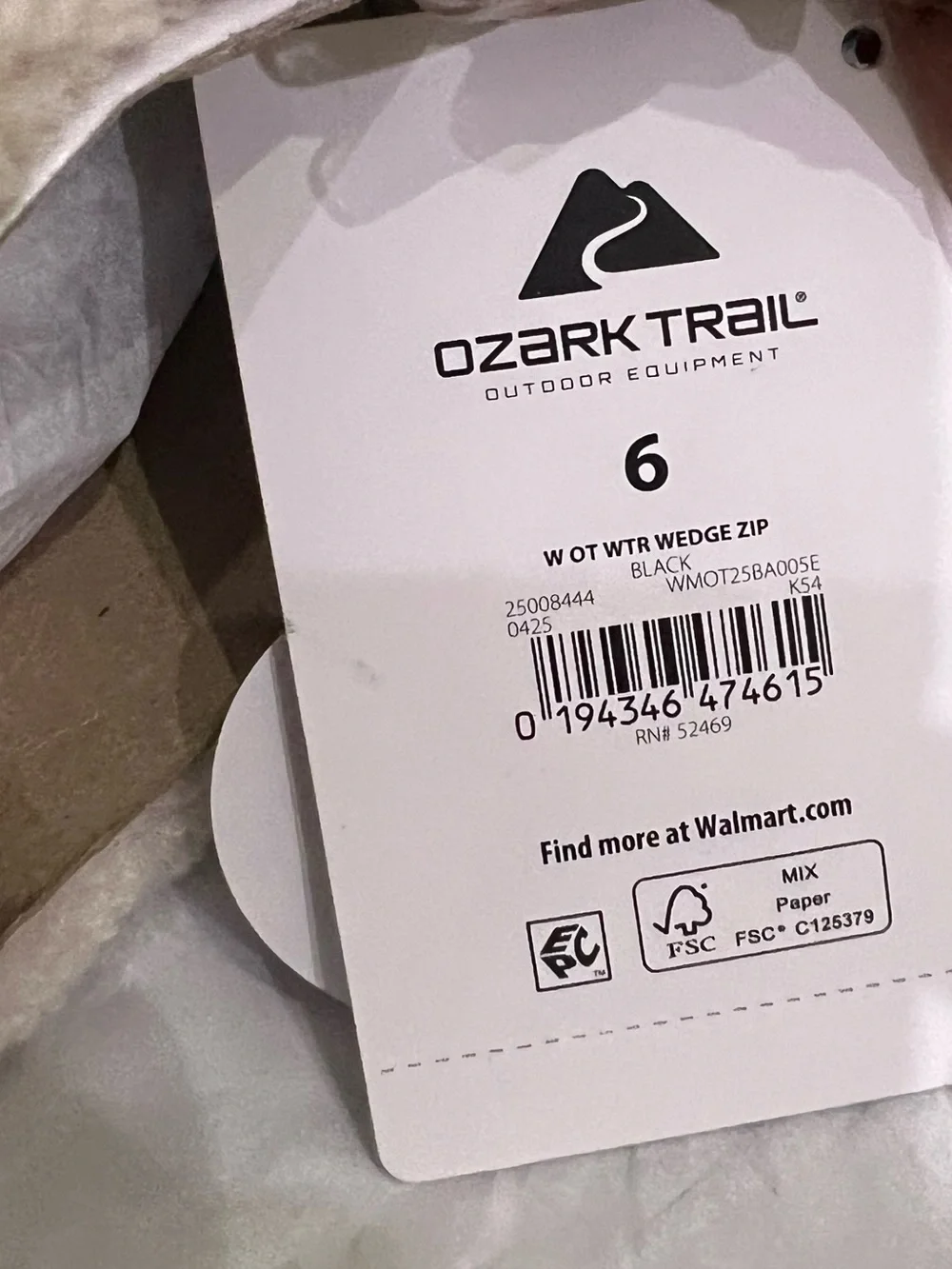 BRAND NEW OZARK TRAIL Snow Boots Wedge Heel Size 6
